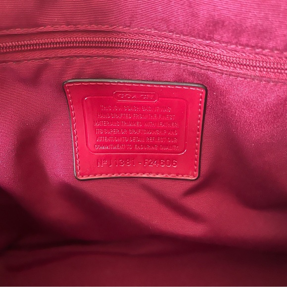 Coach logo crossbody hand bag with detachable crossbody strap. Like new. - Picture 2 of 8